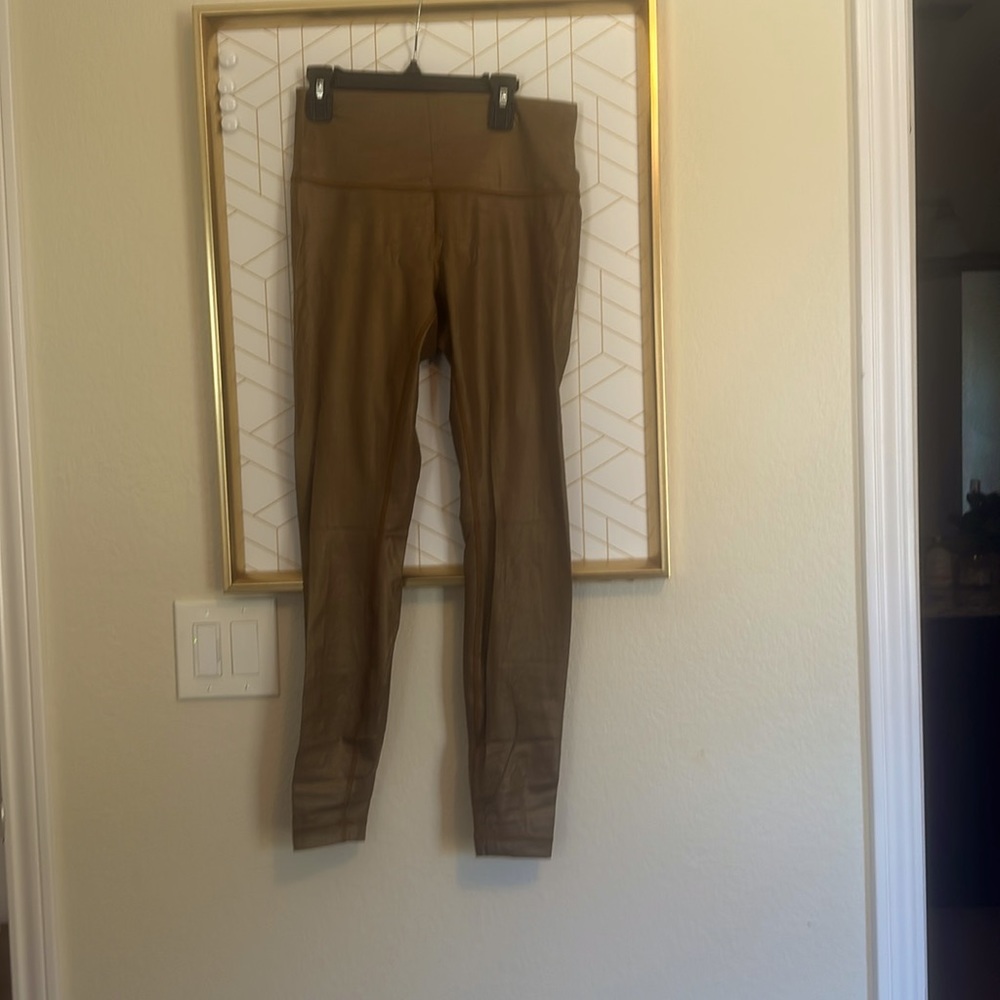 Lululemon GOLD leggings! Never worn!